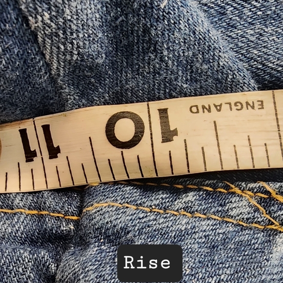 Vintage Women's Denim Bell bottom flared jeans size 25/26 x 34in *flawed - Picture 11 of 16